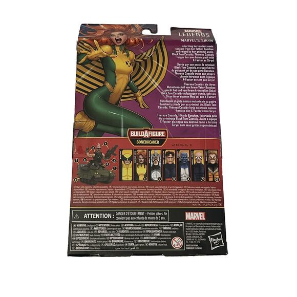 Hasbro Marvel Legend X-Men Siryn w/Bonebreaker BAF 6" Action Figure - Picture 4 of 5